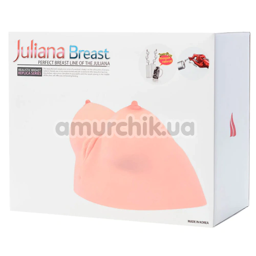 Искусственная вагина с вибрацией Kokos Juliana Breast, телесная