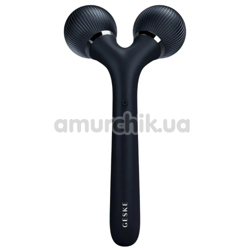 Ультразвуковий масажер Geske Sonic Facial & Body Roller 4 in 1, чорний - Фото №1