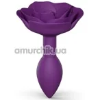 Анальна пробка Love To Love Open Roses S, фіолетова - Фото №1