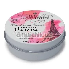 Свеча для массажа Petits Joujoux A Trip To Paris Vanilla And Sandalwood - ваниль и сандаловое дерево, 43 мл - Фото №1