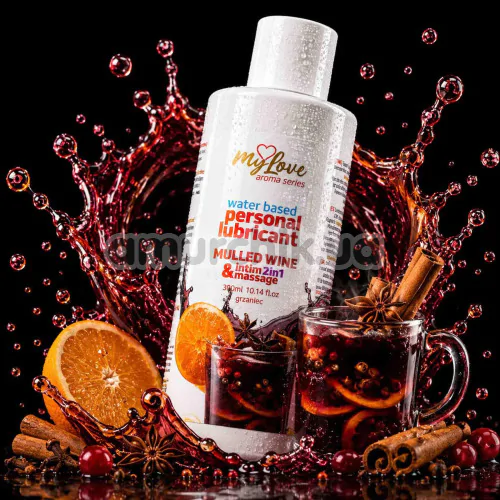 Масажний лубрикант MyLove Aroma Series Personal Lubricant 2in1 Mulled Wine - глінтвейн, 300 мл