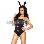Костюм зайчика Passion Magnetica Set, чорний: боді + вушка - Фото №1