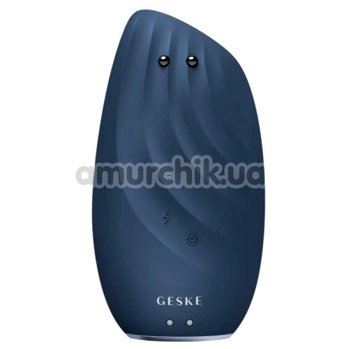 Щетка для лица Geske Sonic Thermo Facial Brush & Face-Lifter 8 in 1, синяя
