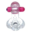 Эрекционное кольцо c вибрацией Boss Series EasyLove Vibro Cock Ring Tongue, прозрачное - Фото №2