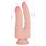 Подвійний фалоімітатор Knight Cock Double Penetrator 9, тілесний - Фото №3