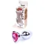 Анальна пробка з рожевим кристалом Exclusivity Jewellery Silver Heart Plug, срібна - Фото №8