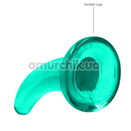 Фалоімітатор Realrock Crystal Clear Dildo 5, зелений