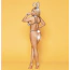 Костюм зайчика JSY Sexy Lingerie белый: бюстгальтер + трусики-стринги + ушки + чокер + манжеты - Фото №4