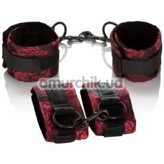 Набор фиксаторов для рук и ног Scandal Universal Cuff Set, красный - Фото №1