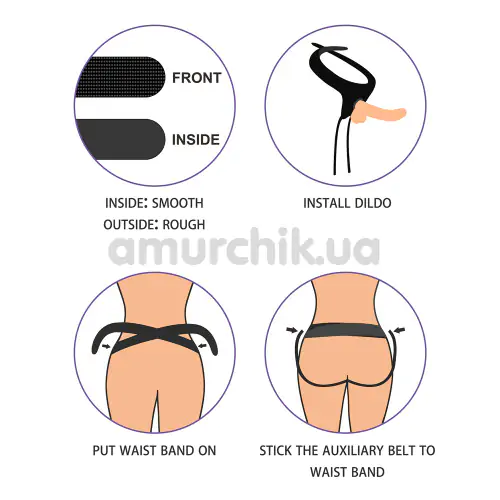 Трусики для страпона Lovetoy Ingen Easy Strap On Harness, черные