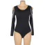 Боди Star Night Shoulder Chain Bodysuit, черное - Фото №6