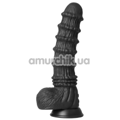 Вибратор Hidden Desire Extreme Monster Cocks Dragon Vibrating Dildo, черный - Фото №1