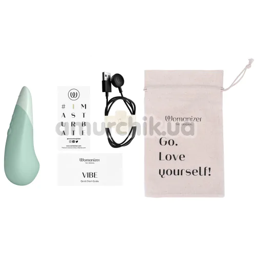 Клиторальный вибратор Womanizer Vibe, бирюзовый