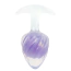 Анальная пробка Univibe Glow-In-Dark Ribbed S, фиолетовая - Фото №1