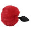 Анальна пробка з прозорим кристалом і червоним хвостиком Alume Silicone Plug With Tail S, чорна - Фото №6