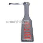 Шльопалка DS Fetish Paddle Bitch квадратна, чорна - Фото №1
