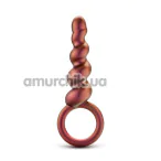 Анальная пробка Anal Adventures Matrix Spiral Loop Plug, оранжевая - Фото №1