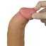 Вибратор с ротацией Dual-Layered Silicone Nature Cock LV410211, телесный - Фото №10