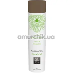 Массажное масло Shiatsu Body Oil Harmonizing Lotus & Coconut - лотос и кокос, 100 мл - Фото №1