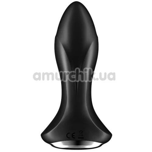 Анальная пробка с вибрацией и ротацией Satisfyer Rotator Plug 1+, черная