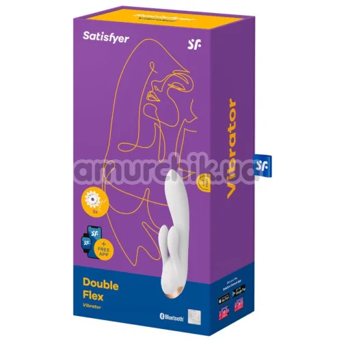Вибратор Satisfyer Double Flex, белый