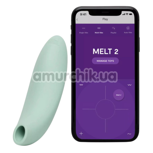 Симулятор орального сексу для жінок We-Vibe Melt 2 (ві вайб мелт 2 бірюзовий)