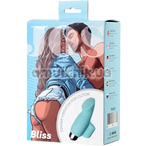 Насадка на палець з вібрацією для стимуляції клітора Joy of Sex Bliss, бірюзовий
