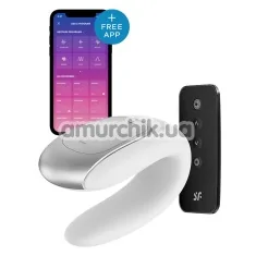 Вибратор Satisfyer Double Fun Partner Vibrator, белый - Фото №1