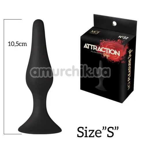 Анальна пробка Mai Attraction Pleasure Toys №32, чорна