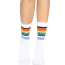 Шкарпетки Leg Avenue Pride Rainbow, білі - Фото №1