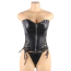 Комплект Star Night Sexy Leather, черный: корсет + юбка + трусики-стринги - Фото №5