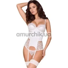 Комплект Obsessive 871-COR-2 белый: корсет + трусики - Фото №1