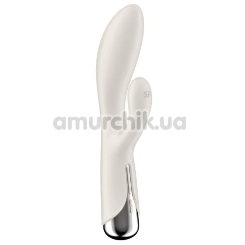 Вибратор c ротацией Satisfyer Spinning Rabbit 1, белый - Фото №1