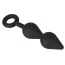 Анальна подвійна пробка Black Velvets Plug Silicone, чорна - Фото №3