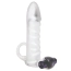Насадка на пенис с вибрацией Size Up Vibrating 2 Inch Penis Extender With Ball Loop, прозрачная - Фото №1