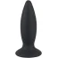Анальная пробка с вибрацией Black Velvets Rechargeable Plug M, черная - Фото №1
