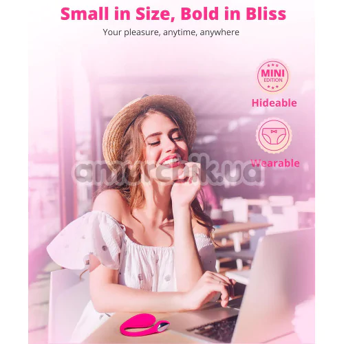 Виброяйцо Lovense Lush Mini, розовое