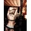 Бюстгалтер Black-White Bra With Striped Cups (модель B1029) - Фото №3