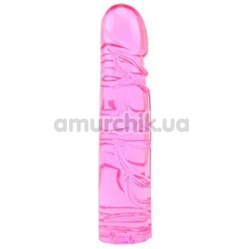 Фалоімітатор Hi Basic Vivid Jelly Dildo, рожевий - Фото №1