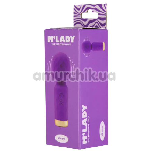 Универсальный вибромассажер M'Lady Mini Vibrating Wand, фиолетовый