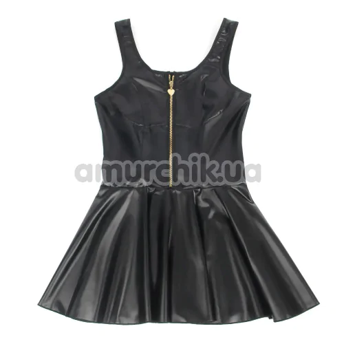 Платье Star Night Heart Zipper Sexy Nightdress, черное