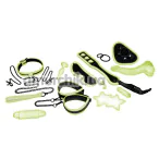 Бондажный набор Whipsmart Glow In The Dark 12 Pc All-In-One Bondage Set, светящийся в темноте - Фото №1