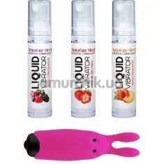 Набір з 3 лубрикантів Amoreane Med і рожевої віброкулі Adrien Lastic Pocket Vibe - Фото №1