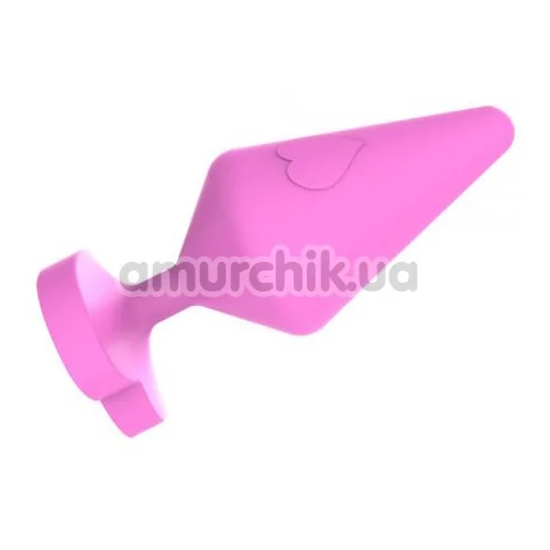 Анальна пробка MisSweet Luv Heart Plug Large, рожева
