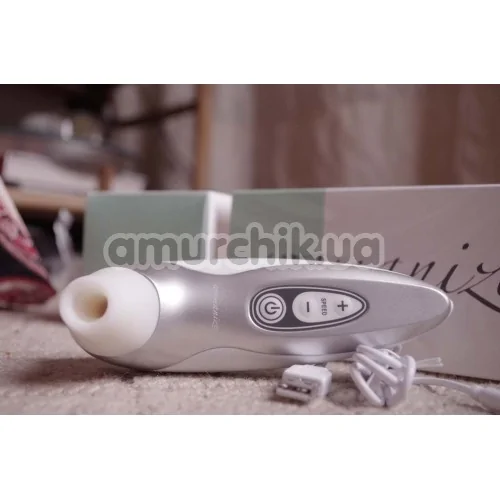 Симулятор орального сексу для жінок Womanizer Pro40, сірий