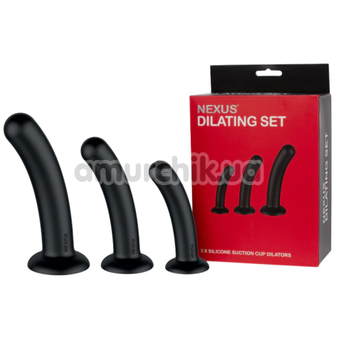Набір фалоімітаторів Nexus Dilating Set, чорний