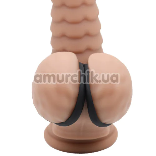 Ерекційне кільце Men's Play Triple Silicone Cock Ring B14, чорне