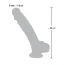 Фаллоимитатор Medical Silicone Dildo 24 см, телесный - Фото №7