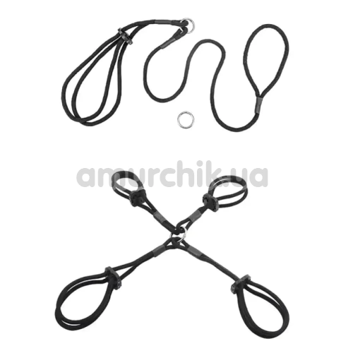 Бондажний набір Roomfun Binding Rope Convenient Set, чорний - Фото №1