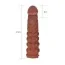 Насадка - удлинитель пениса Lovetoy Pleasure X-Tender Series LV1054, коричневая - Фото №4